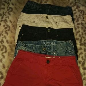 5 pairs of shorts